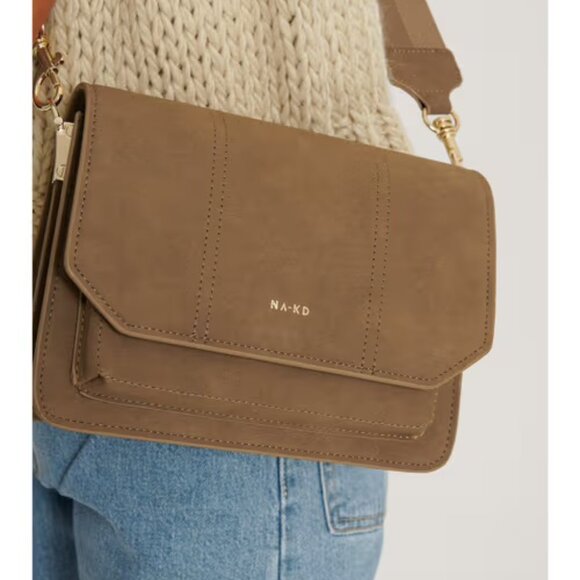 Na-kd Faux Suede Crossbody Bag - Picture 2 of 4